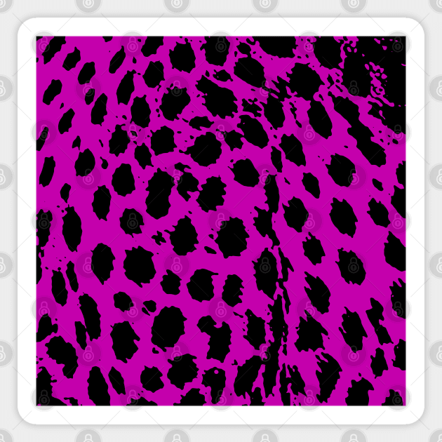 Cheetah Hot Pink Sticker by BlakCircleGirl